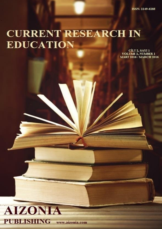 Current Research in Education Volume 2 Issue 1
